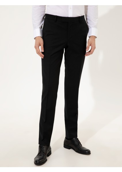 Erkek Siyah Slim Fit Kumaş Pantolon 50250844-VR046 fiyatları