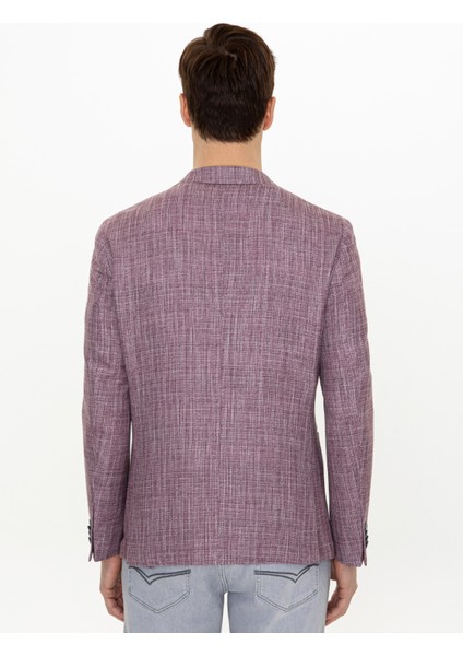 Erkek Bordo Ex. Slim Fit Ceket 50248782-VR014