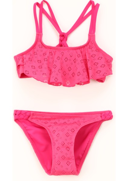 Fuşya Kız Çocuk Bikini Takım Nkfzaya Bıkını modelleri