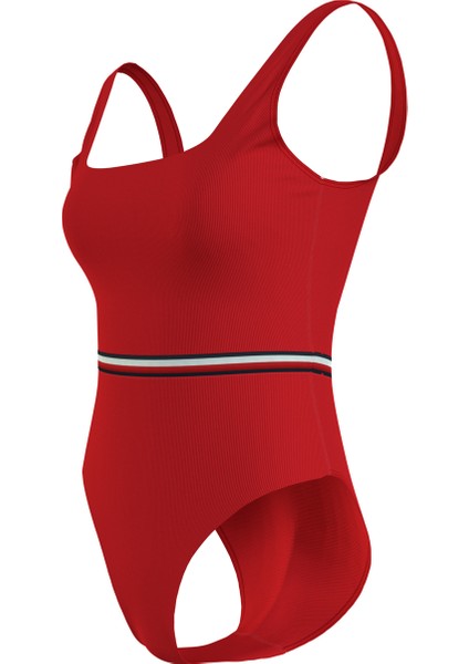 Kırmızı Kadın Mayo Square Neck One Pıec, Xlg UW0UW0529 fiyatları