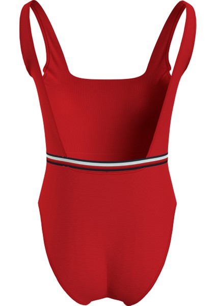 Kırmızı Kadın Mayo Square Neck One Pıec, Xlg UW0UW0529 fırsatları