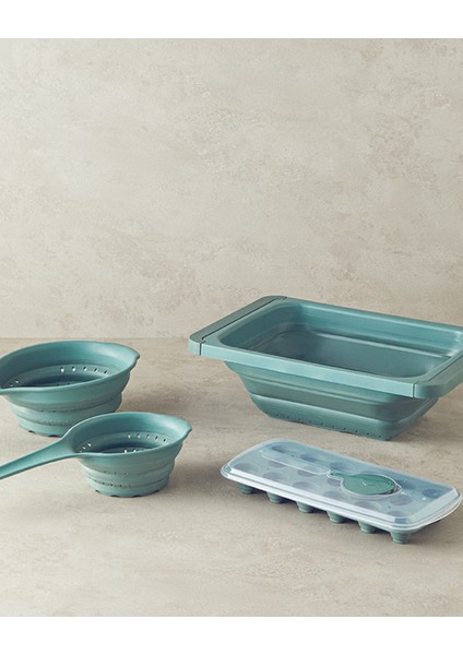 Mixed Shapes Plastik Mutfak Gereci Yeşil