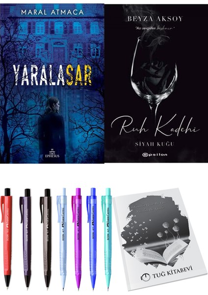Yaralasar 1 Maral Atmaca ve Epsilon Yayınevi Ruh Kadehi Beyza Aksoy 2li Set