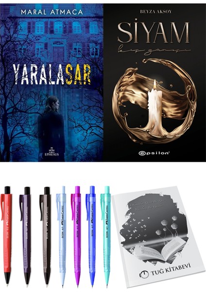 Yaralasar 1 Maral Atmaca ve Epsilon Yayınevi Siyam 1 Beyza Aksoy 2li Set