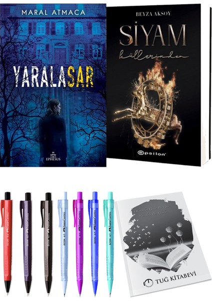 Yaralasar 1 Maral Atmaca ve Epsilon Yayınevi Siyam 3 Beyza Aksoy 2li Set
