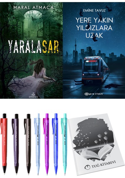 Yaralasar 2 Maral Atmaca ve Epsilon Yayınevi Yere Yakın Yıldızlara Uzak Emine Tavuz 2li Set