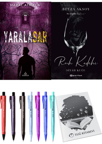 Yaralasar 3 Maral Atmaca ve Epsilon Yayınevi Ruh Kadehi Beyza Aksoy 2li Set