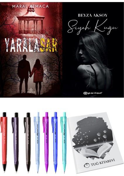 Yaralasar 4 Maral Atmaca ve Epsilon Yayınevi Siyah Kuğu Beyza Aksoy 2li Set