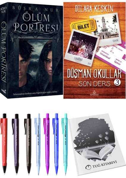 Ölüm Portresi - Düşman Okullar 3 + Kalem + Not Defteri