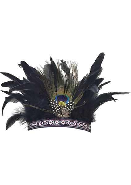Kostüm Maskeli Dansı Için Tüy Headdress Parti Şapkaları (Yurt Dışından)