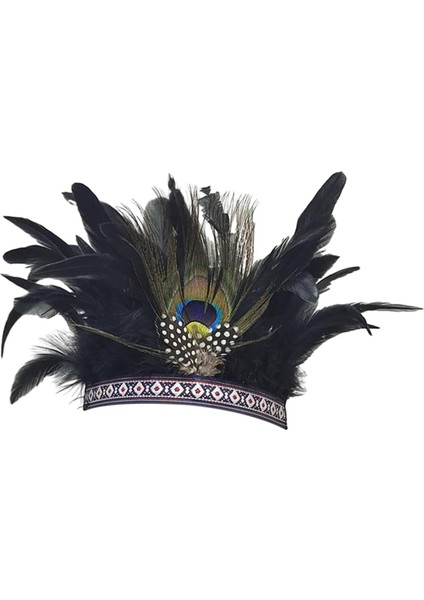 Kostüm Maskeli Dansı Için Tüy Headdress Parti Şapkaları (Yurt Dışından) fiyatları