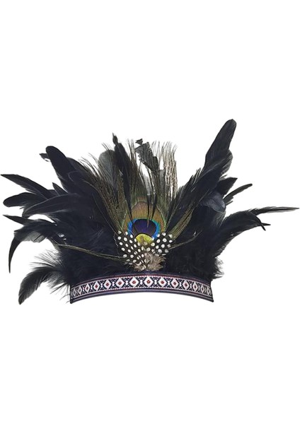 Kostüm Maskeli Dansı Için Tüy Headdress Parti Şapkaları (Yurt Dışından) modelleri
