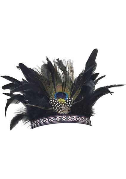 Kostüm Maskeli Dansı Için Tüy Headdress Parti Şapkaları (Yurt Dışından) fırsatları