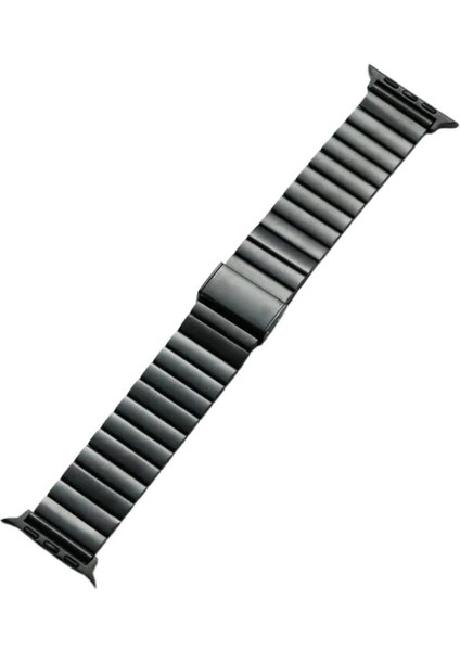 Apple Watch 7 8 9 10 Seri 40 41 42mm Uyumlu Baklalı Metal Kordon