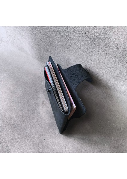 Cascadecarry El Yapımı Deri Minimal Kartlık Cüzdan