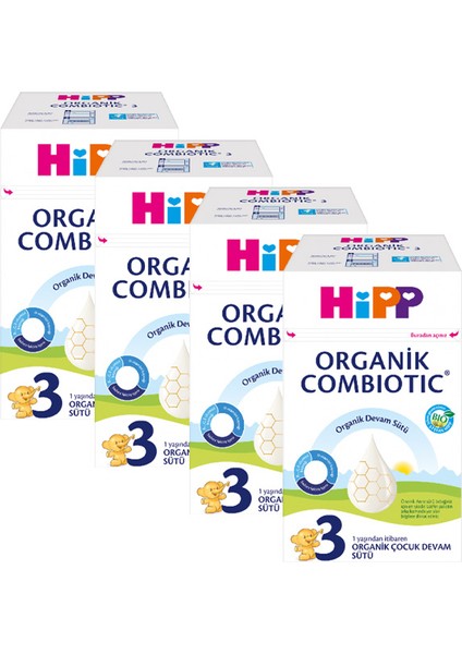 3 Combiotic  Devam Sütü 600 gr x 4 Adet