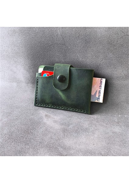 Cascadecarry El Yapımı Deri Minimal Kartlık Cüzdan