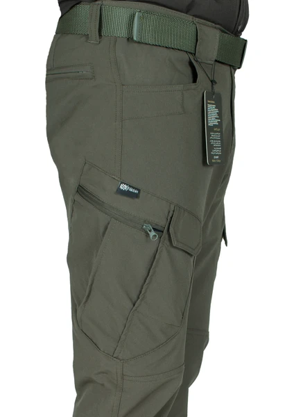 Tactical Taktik Pantolon Outdoor  Cep Esnek ve Hafif Malzeme Likrali (Mevsimlik)-hakiyeşil