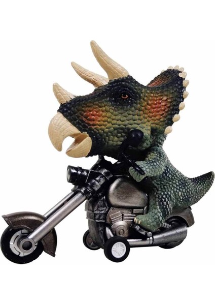 Koca Kafalı Hayvan Figürlü Motosiklet - Triceratops