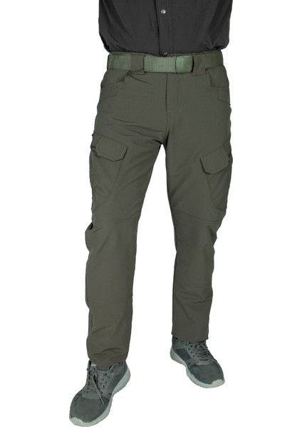 Tactical Taktik Pantolon Outdoor Cep Esnek ve Hafif Malzeme Likrali (Mevsimlik)-hakiyeşil