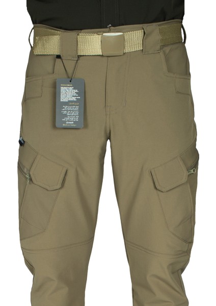 Tactical Taktik Pantolon Outdoor  Cep Esnek ve Hafif Malzeme Likrali (Mevsimlik)-Bej