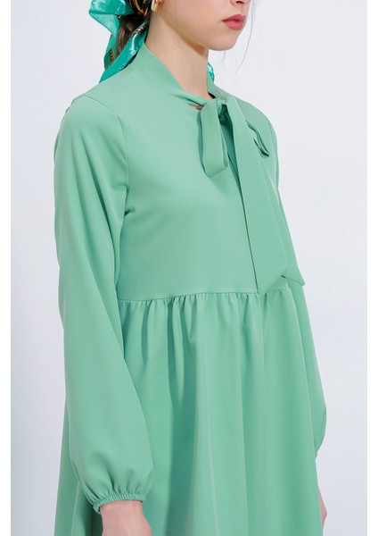 Kadın Mint Örme Pantolon Tunik Alt Üst Takım 6654 fırsatları