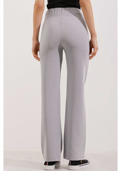 6629 Yüksek Bel Palazzo Pantolon - Gri fırsatları