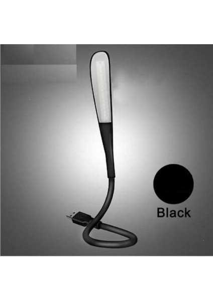3 Seviye Dokunmatik USB LED Masa Çalışma Kitap Okuma Lambası Pc Gece Lambası Siyah