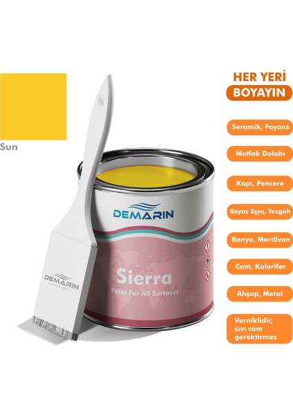 Her Şeyi Boyayan Sierra Tek Bileşen Fayans, Tezgah, Seramik, Mobilya, Zemin Boyası