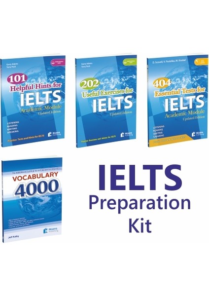 IELTS Preparation Kit –IELTS Hazırlık Seti (4 Kitap +Audio)
