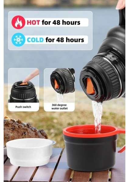 3600ML Aile Boy Paslanmaz Çelik Okadi Termos Dağcı Termos fırsatları