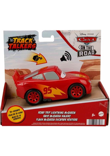 Cars Sesli Arabalar 13 cm GXT28 - Road Trip Lightning Mcqueen