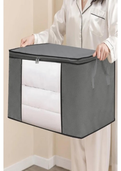 Gri 2 Adet Üst Pencereli Kıyafet Eşya Saklama Hurcu Baza Altı Depolama Hurcu Dolap Düzenleyic fiyatları