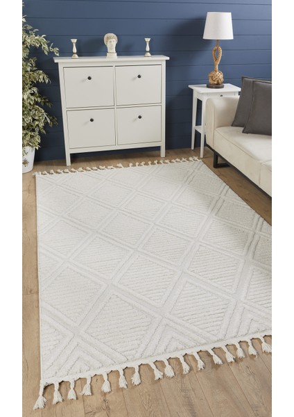 Quincey Bukleli Yumuşak Peluş Post Shaggy Krem Çocuk Odası Oturma Odası Salon Mutfak Halısı fiyatları