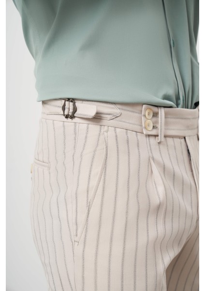 Erkek Bej Poliviskon Trend Pileli Slim Fit Spor Pantolon fiyatları