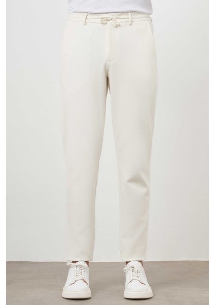 Erkek Ekru Jogger Dynamic Fit Spor Pantolon