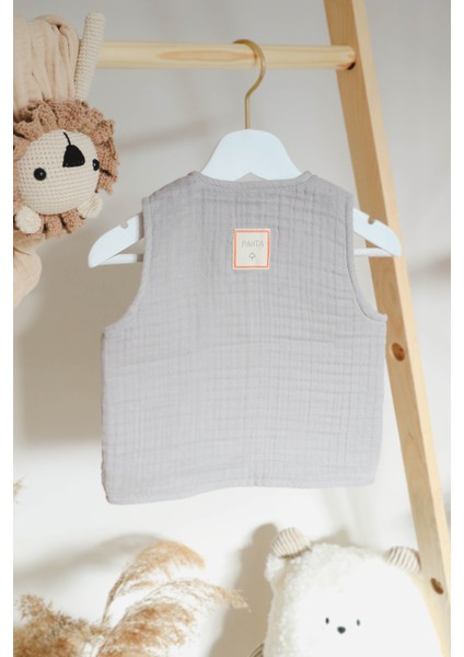 Müslin Pamuk Bebek - Çocuk Yeleği 8 Kat - 4 Mevsim