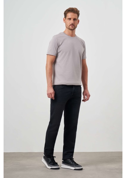 Erkek Siyah Denim 5 Cep Dynamic Fit Jean Kot Pantolon indirimleri