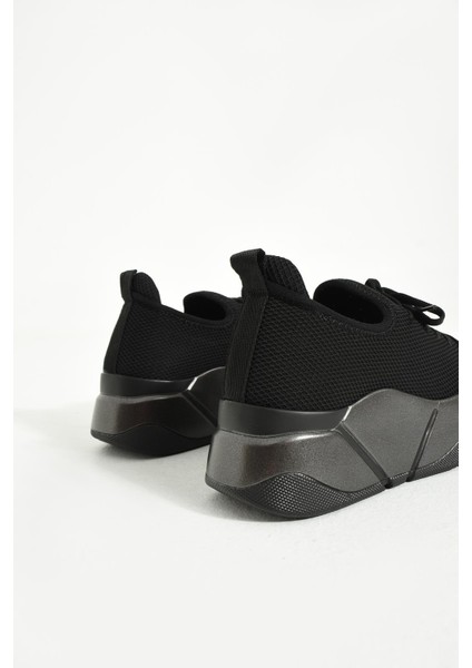 Irene Siyah-Platin streç File Kadın Spor Ayakkabı modelleri