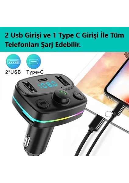 Car X16 Bluetooth Transmitter Fm Radyo Araç Kiti