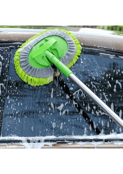 Mikrofiber Teleskopik Oto Araba Araç Yıkama Mopu