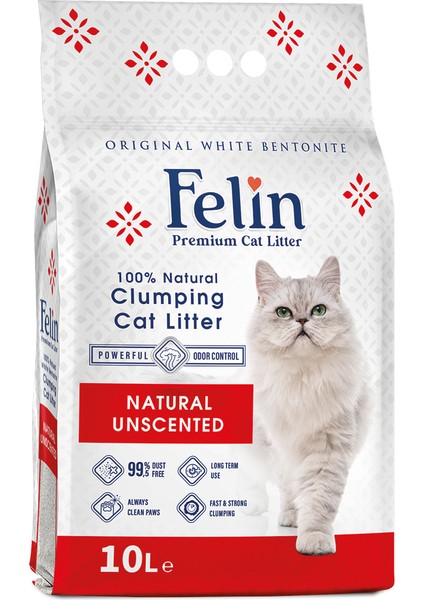 Naturel Kokusuz Topaklanan Ince Taneli Kedi Kumu 10LX2