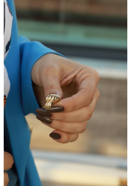 14 Ayar Altın,burgu Yüzük AGYZK171 modelleri