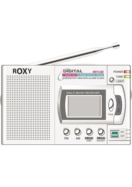 ROXY RXY-330 10 BANT DİJİTAL GÖSTERGELİ PİLLİ RADYO