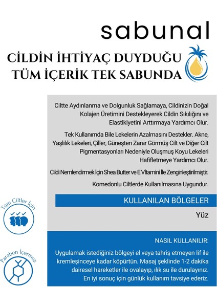 Kolajen Sabunu Hyalüronik Asit ve Kojik Asit Içeren Aydınlatıcı Anti-Aging 2 Adet