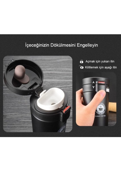 Snape Filtreli Çift Katmanlı Mug Termos Bardak 380ML Fuşya Renk