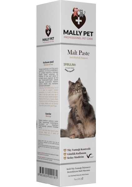 Kediler Için Tüy Yumağı Önleyici Malt Macunu