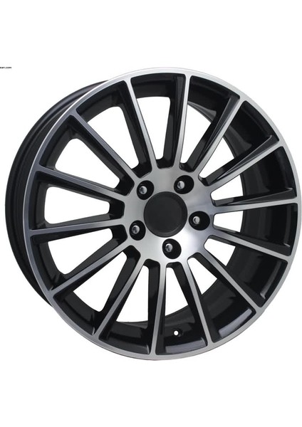 EMR-EW02-07 8.0X18" -5X112 ET45 66.6 Black Diamond Jant (4 Adet)