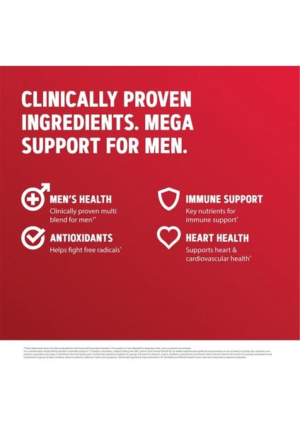 Mega Men Multivitamin 180 Tablet