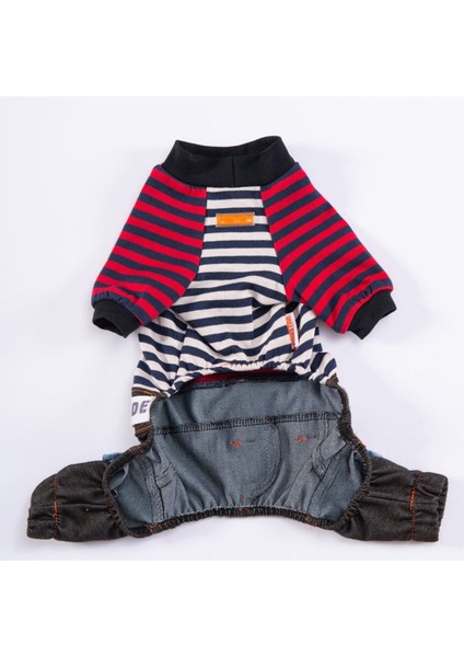 Lacivert Foodie Köpek Tulumu Köpek Kıyafeti Kedi Kıyafeti Xl fırsatları